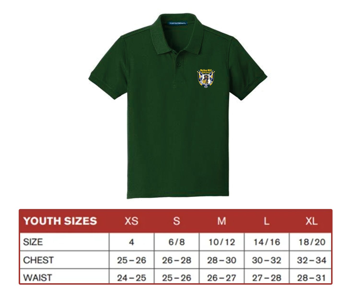 Emerald green 2024 school polo shirts